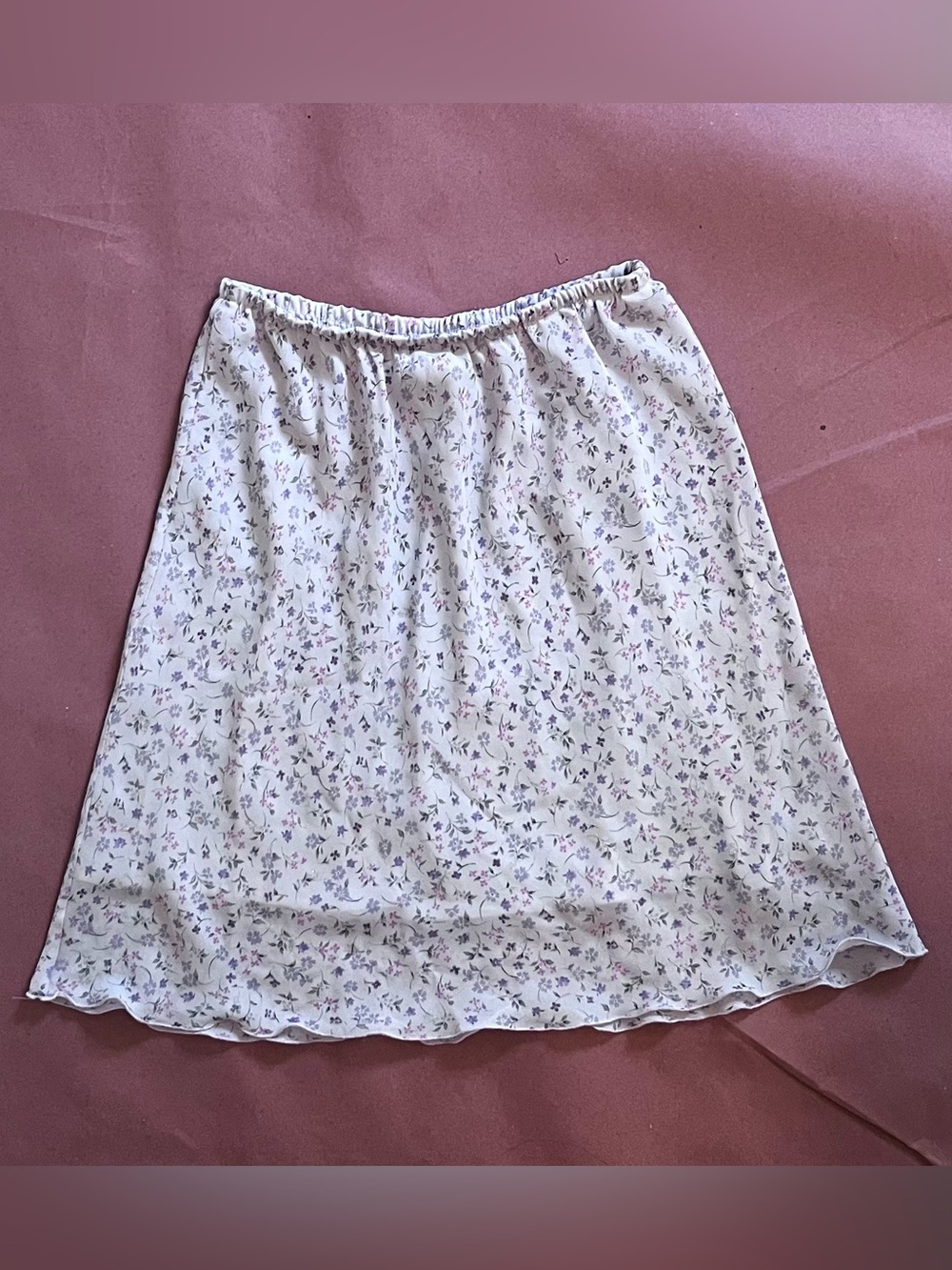 Fashion Bug White Floral A-Line Midi Skirt